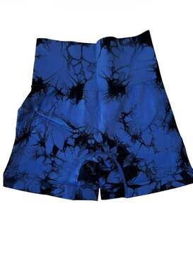 YEOREO Women's Seamless High Waisted Tie Dye Scrunch Butt Gym Workout Shorts